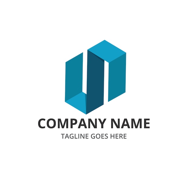 Plantilla de elemento de logotipo abstracto de la compañía