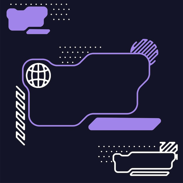 plantilla de elementos de interfaz de UI futuristas