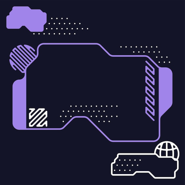 plantilla de elementos de interfaz de UI futuristas
