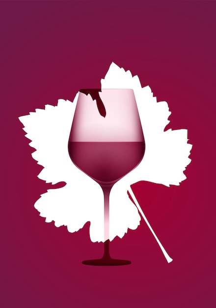 plantilla con elementos de vino