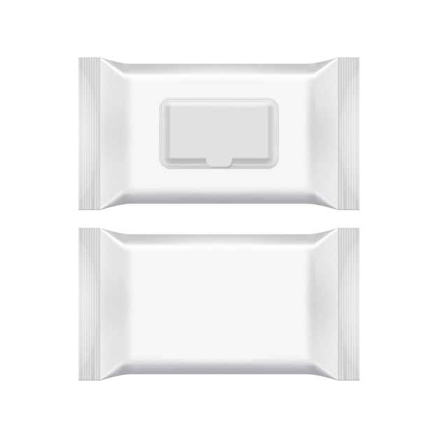 Plantilla de embalaje en blanco aislado en blanco.