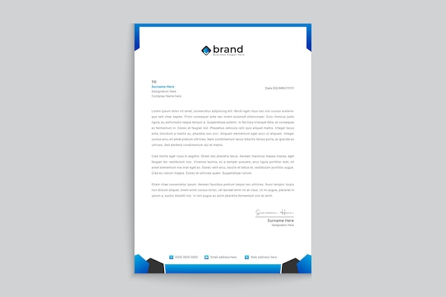 plantilla de encabezado elegante