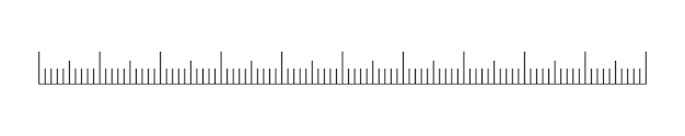 plantilla de escala de cinta de regla o herramienta de termómetro tabla de medición horizontal medición de la altura o la longitud de un instrumento meteorológico de costura matemática