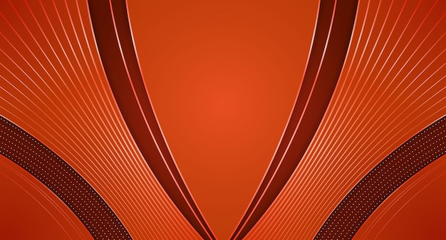 Plantilla de escenario de presentación de fondo naranja rojo Telón de fondo abstracto para banners premium negocios y carteles vallas publicitarias volantes carteles y sitios web Ilustración vectorial para diseño