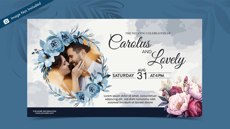 Vector plantilla de estandarte de boda de vector elegante gratuito
