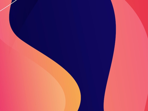 plantilla de estandarte de fluido abstracto