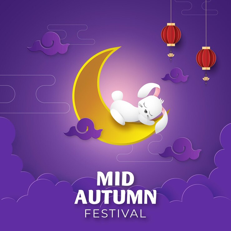 plantilla de estandarte de sueño de vectorit para la celebración del festival de mediados de otoño