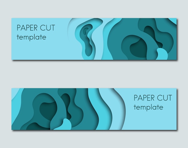 Plantilla de estilo de corte de papel