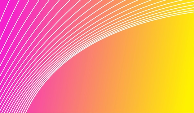 plantilla de estilo degradado de fondo de onda de línea
