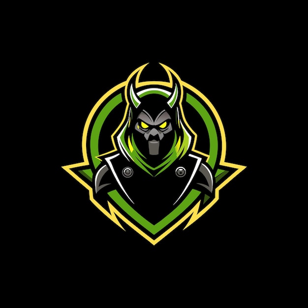 plantilla de estilo de diseño de ilustración del logotipo de silueta vectorial de juegos