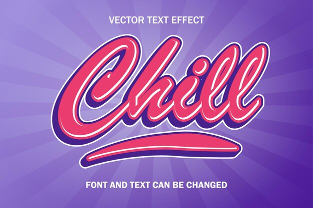 Plantilla de estilo de fuente de efecto de texto editable 3d de estilo cómico rojo azul frío