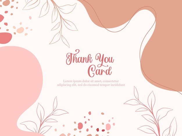 Plantilla de estilo memphis de tarjeta de agradecimiento