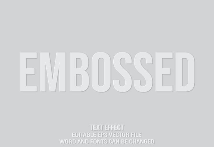 Vector plantilla de estilo en relieve de efecto de texto vectorial 3d editable