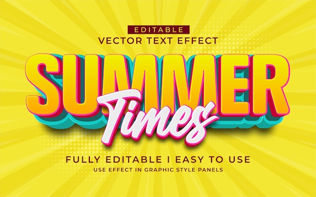 plantilla de estilo de tipografía de efecto de texto editable en 3d