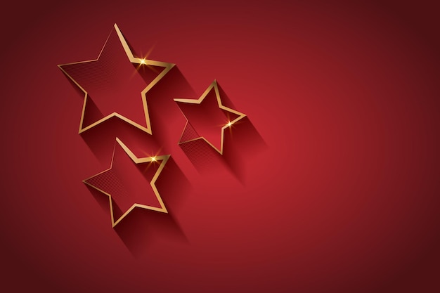 Plantilla de estrellas doradas. Ceremonia de entrega. Concepto de alfombra roja del premio dorado