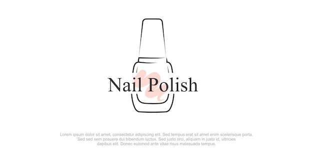 Plantilla de estudio de uñas para logo
