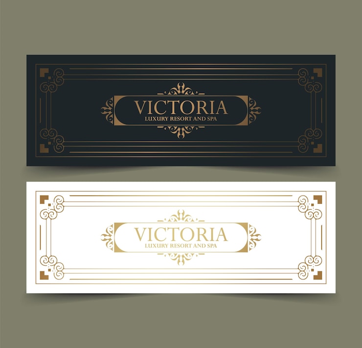Vector plantilla de etiqueta de hotel de lujo ilustración de marcos de adorno real vintage de moda