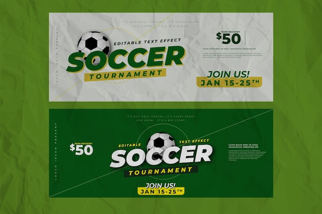Plantilla de evento deportivo de torneo de fútbol