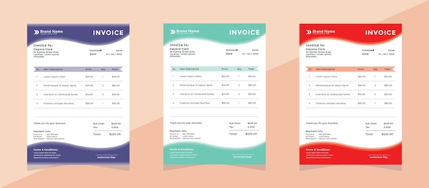 Plantilla de factura comercial general