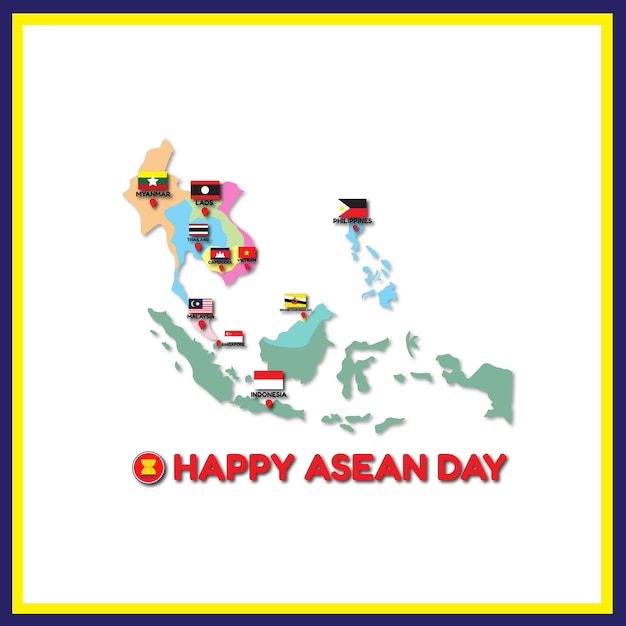 plantilla feliz día de la asean