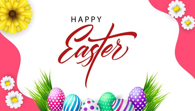 plantilla de feliz día de Pascua para carteles y pancartas de redes sociales