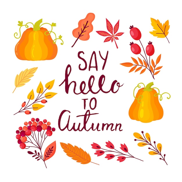 Plantilla de festival de otoño. hojas de otoño de colores brillantes sobre fondo blanco vertical. tarjeta de felicitación de otoño con letras originales.