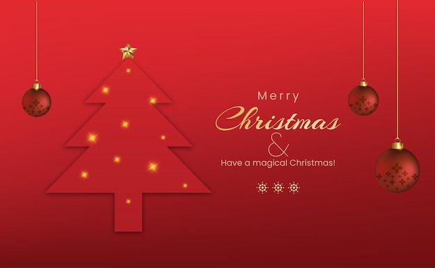 plantilla de la fiesta de Navidad de lujo roja