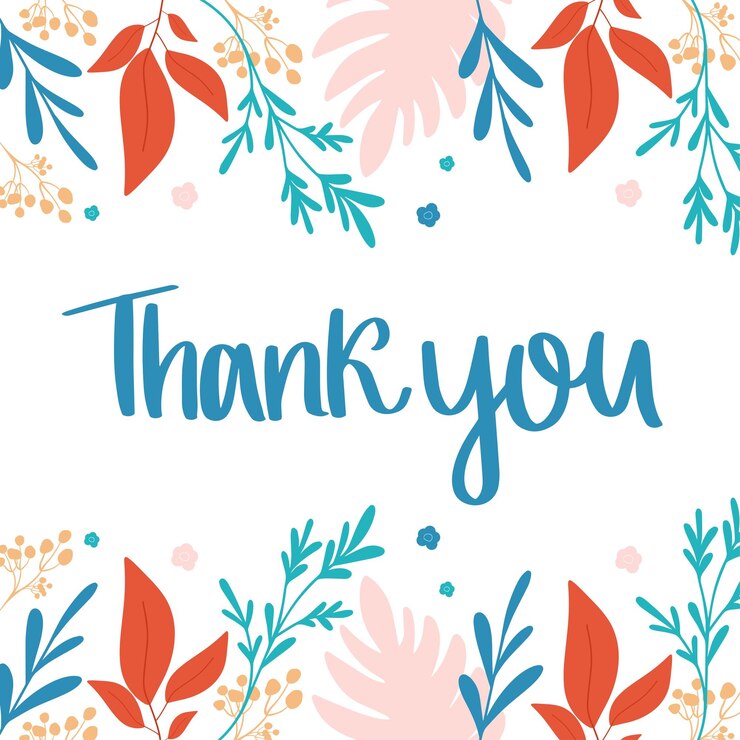 Plantilla floral con letras Banner de diseño con flores y frase Gracias Tarjeta de vector para venta de tarjetas de felicitación promoción