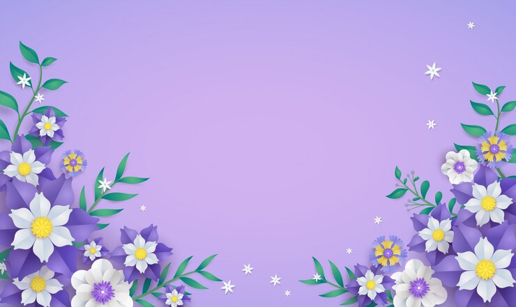 Vector plantilla floral y del marco de la flor en concepto del arte del papel del vector.