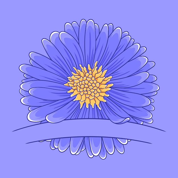 Vector plantilla de flores con diseño de banner