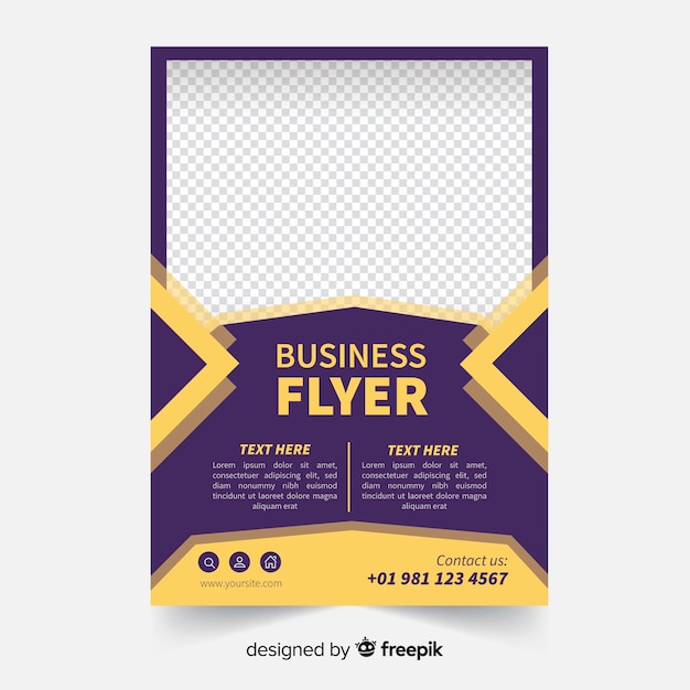 Vector plantilla de flyer para negocios