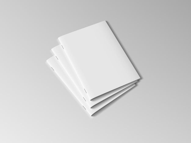 Vector plantilla de folleto 3d claro para presentaciones