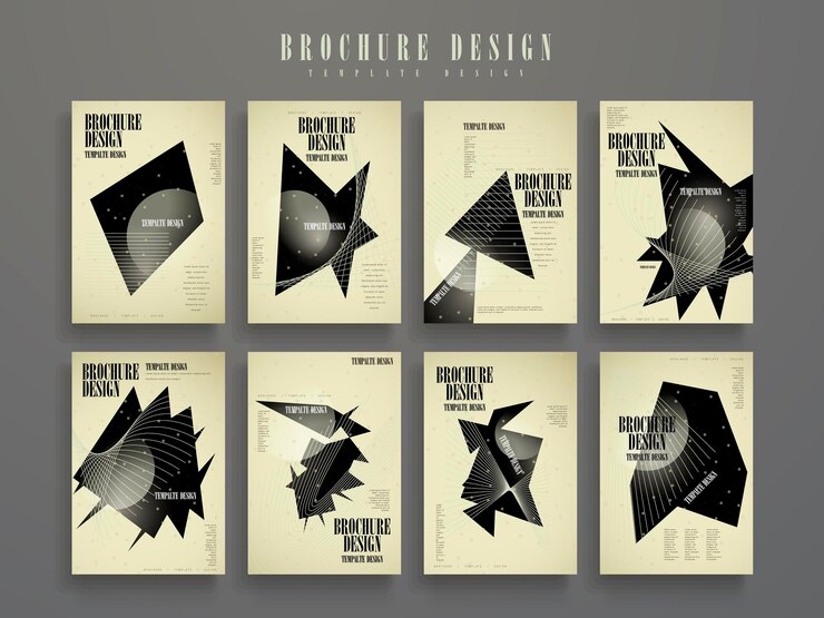 Vector plantilla de folleto atractivo