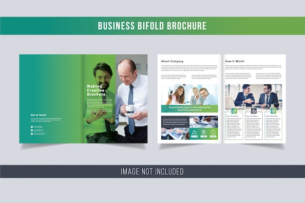 Plantilla de folleto - bifold empresarial