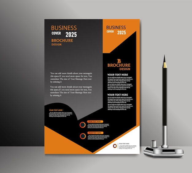Plantilla de folleto comercial creativo