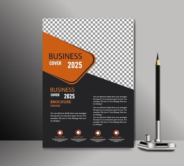Plantilla de folleto comercial creativo