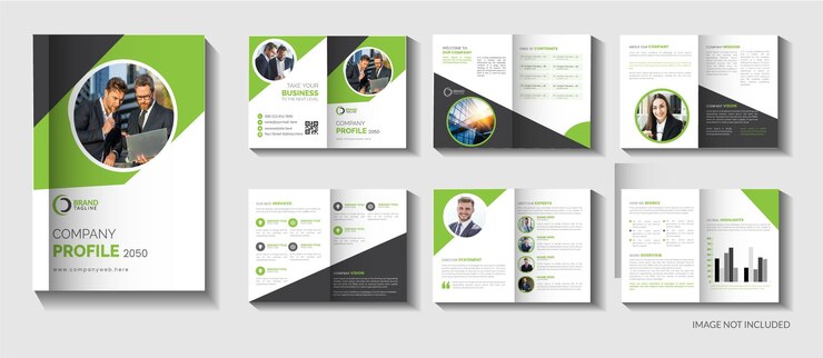 plantilla de folleto comercial