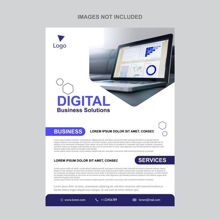 plantilla de folleto comercial
