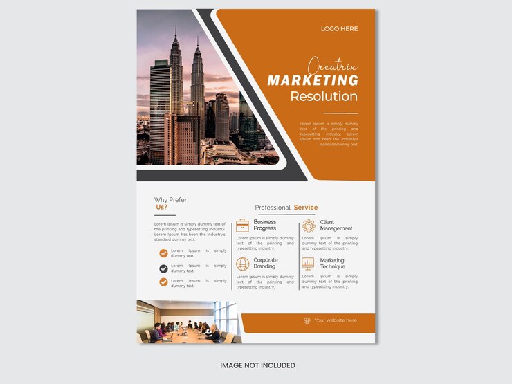 plantilla de folleto corporativo moderno de la EPS