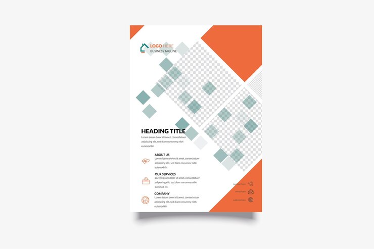 Vector plantilla de folleto para empresas