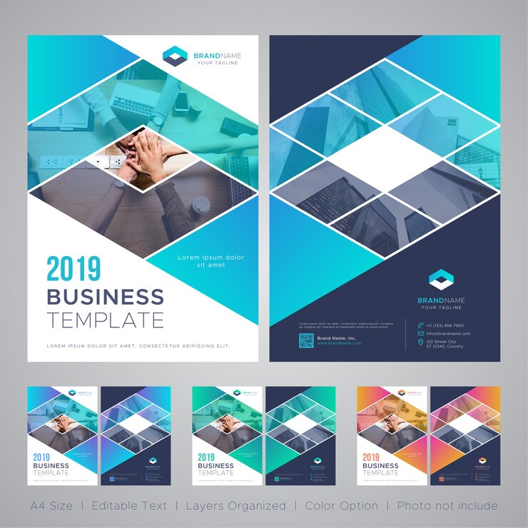 Vector plantilla de folleto para empresas