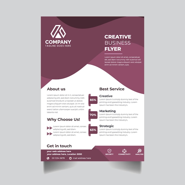 Plantilla de folleto para empresas