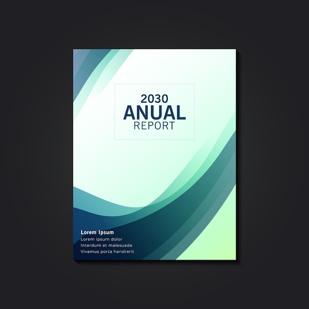 Plantilla de folleto de informe anual abstracto