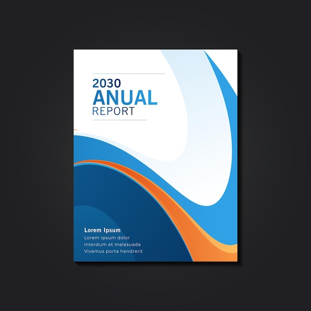Plantilla de folleto de informe anual abstracto