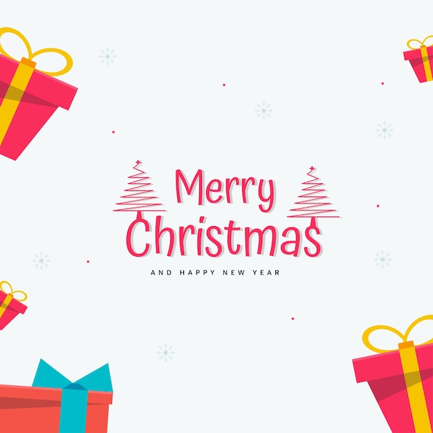 Plantilla de folleto de Navidad con árbol de Navidad