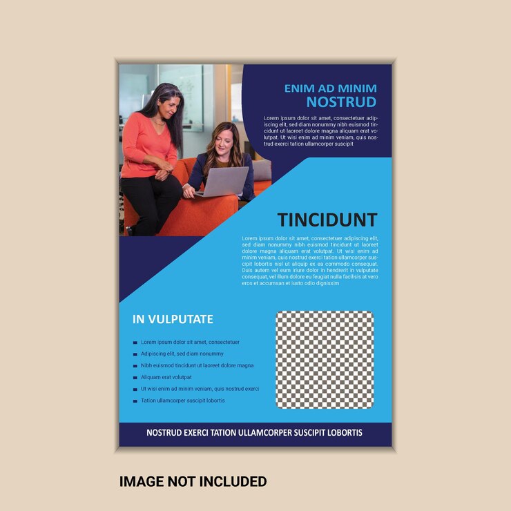 Vector la plantilla de folleto de negocios corporativos es de tamaño a4 simple y limpio con diseño de vector de sangrado