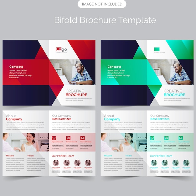 plantilla de folleto plegable