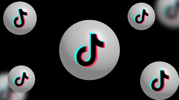 Plantilla de fondo 3D Clean tiktok