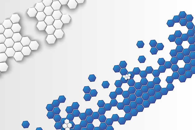 Plantilla de fondo abstracto de hexágono geométrico