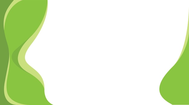 Plantilla de fondo abstracto líquido onda verde